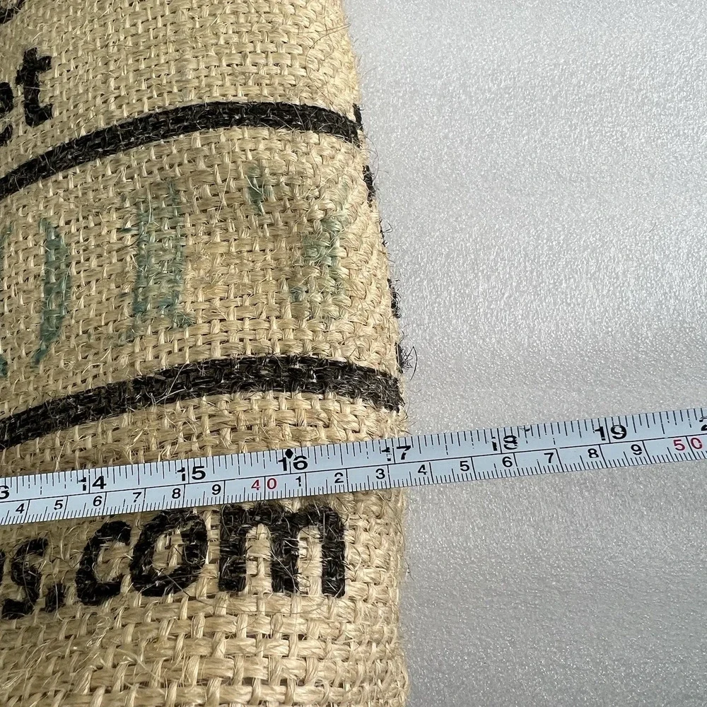 Upcycled Burlap Artisan Coffee Sack Tote Bag Jute Fabric lined‎ Heavy Coffee Art